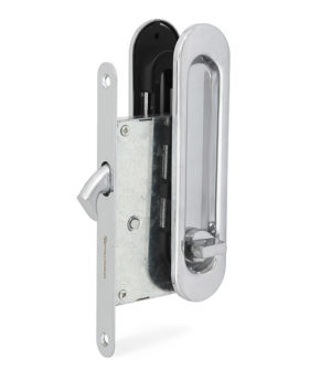 Ручка с замком для раздвижных дверей Palladium 01BK AB