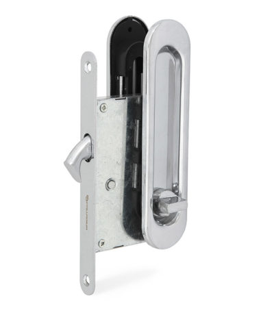 Ручка с замком для раздвижных дверей Palladium 01BK AB