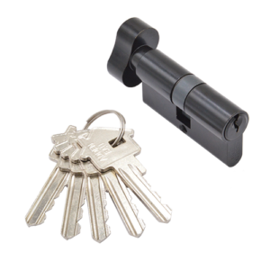 Цилиндр ключ-завертка Adden Bau CYL 5-60 KNOB BLACK