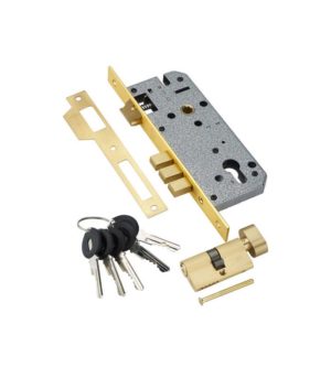 Замок врезной Adden Bau LOCK 4585 5-60B D GOLD ключ-завертка